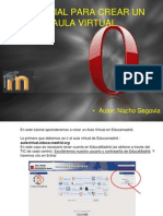 Tutorial para Crear Un Aula Virtual