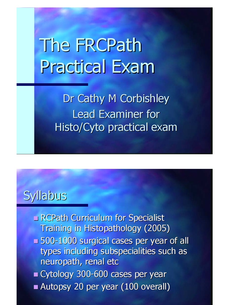 Microsoft Power Point - FRCPath Practical Exam 2009 Website | PDF ...