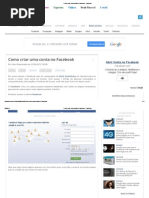 Como Criar Uma Conta No Facebook - Facebook
