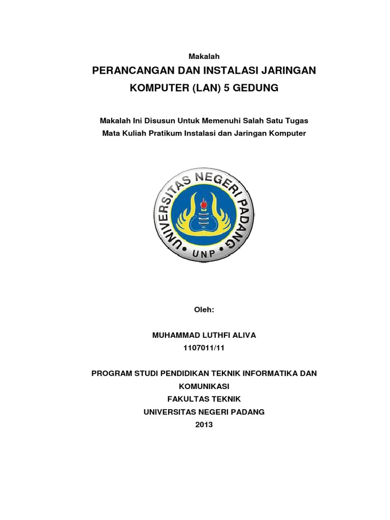 Makalah Perancangan Dan Instalasi Jaringan Komputer Lan 5 Gedung