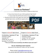 "Parents As Partners": Glencliff Overton