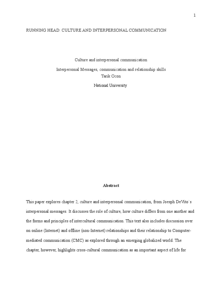 Culture's Impact on Communication Skills | PDF | Cultural Assimilation ...