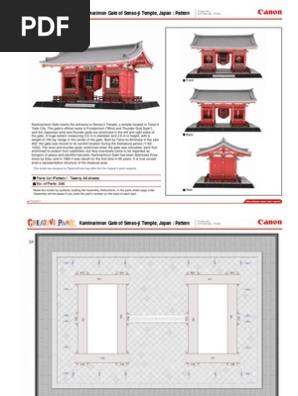 Kaminarimon Gate of Senso-Ji Temple, Japan: Pattern: Parts
