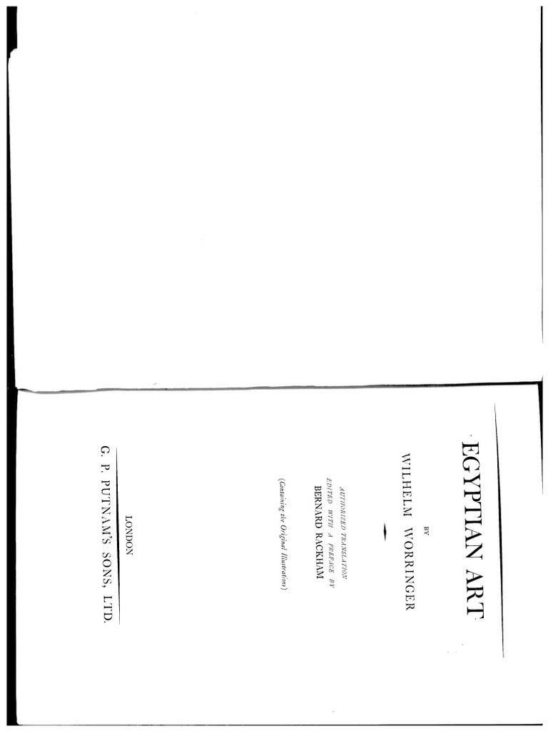 (Wilhelm Worringer) Egyptian Art PDF