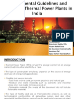 Regulations and guidelines of thermal power plants