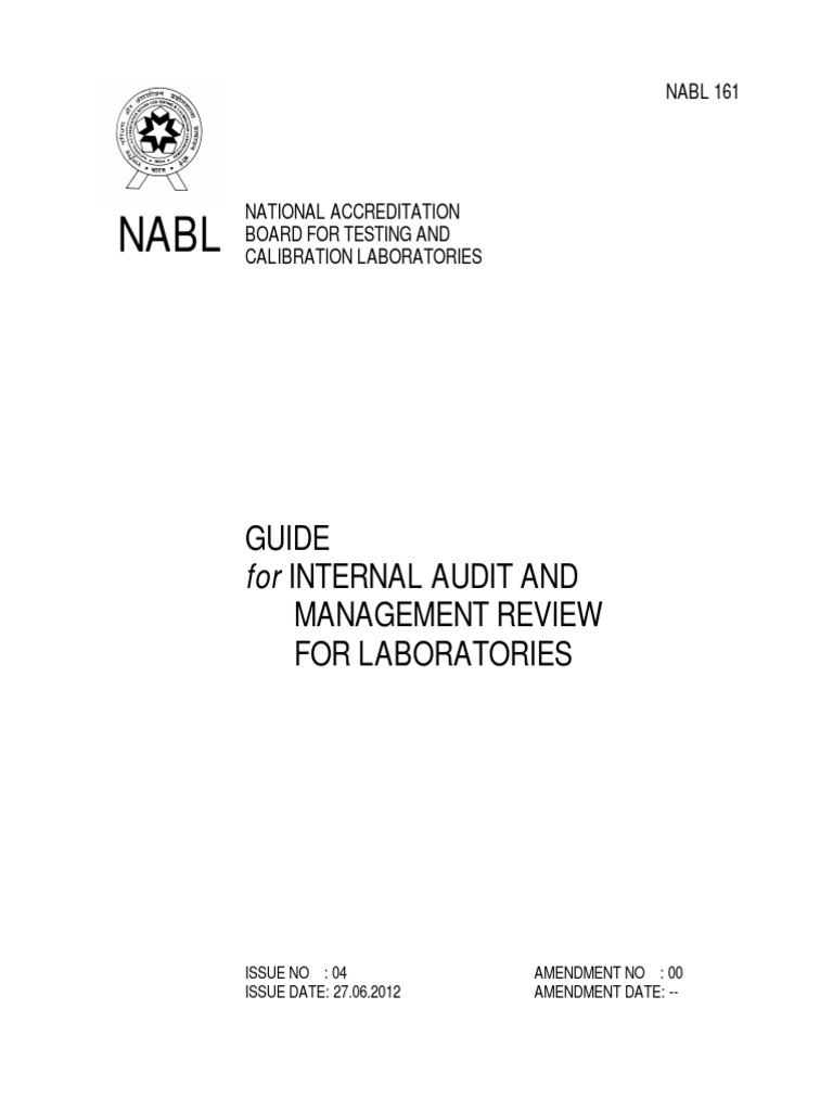 NABL Internal Audit Guide 15189:2022 | PDF | Audit | Internal Audit