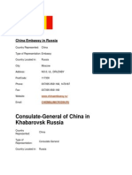 China Embassy in Russia