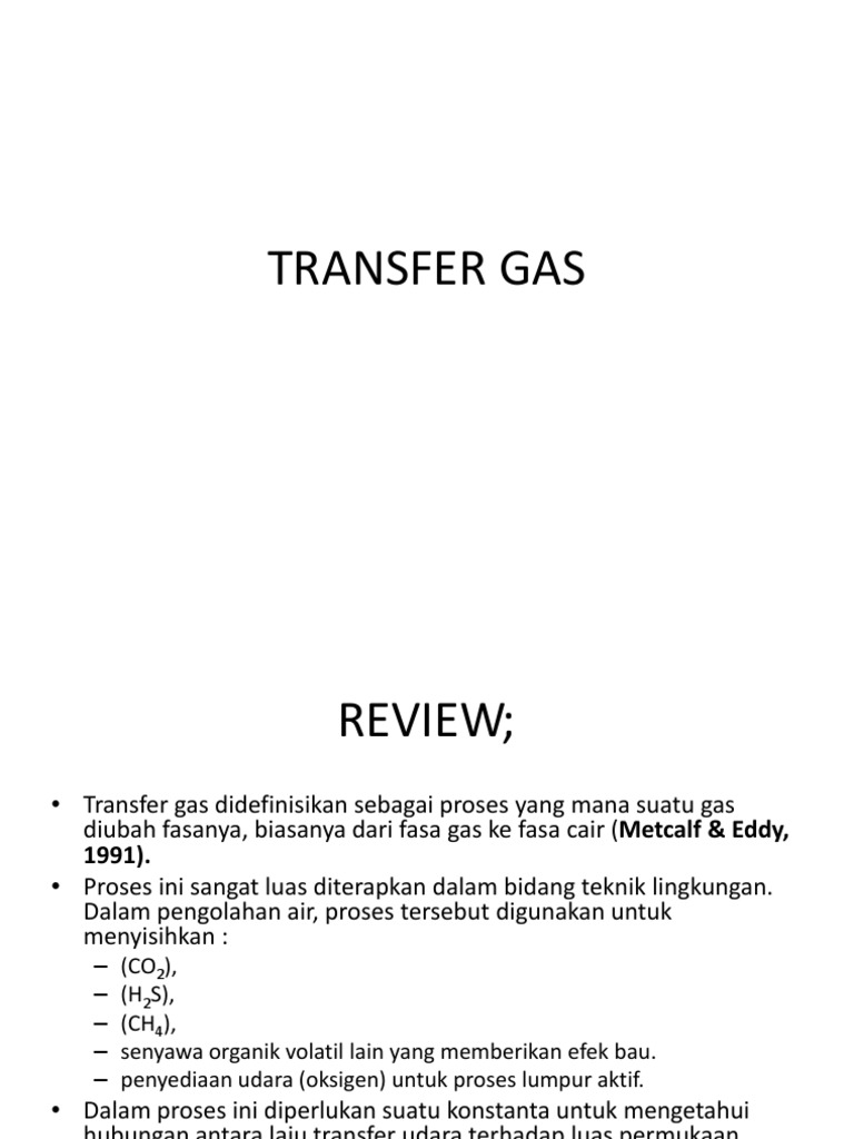 Transfer Gas | PDF