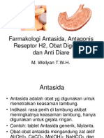 Farmakologi Antasida, Antagonis Reseptor H2, Obat Digestiva, Antidiare