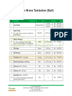 Daftar Menu Tambahan