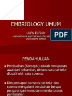 EMBRIOLOGY UMUM