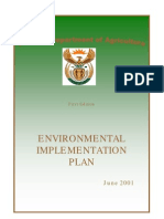 Environmental Implementation Plan for National Dept. of Agriculture