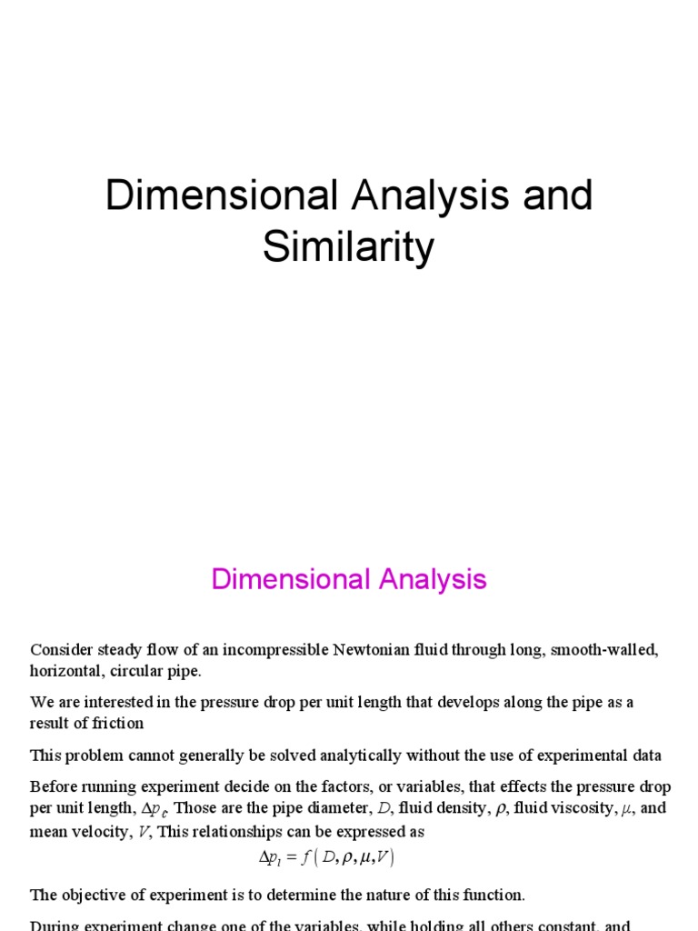 Ch7 Dimensional Analysis and Similarity | PDF | Drag (Physics) | Viscosity
