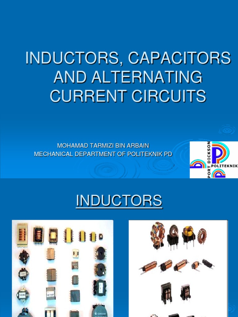 Inductors and Capacitors in AC Circuits | PDF | Ac Power | Capacitor