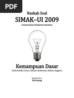 Download Naskah Soal SIMAK-UI 2009 Kemampuan Dasar by Muhammad Mukti Abadi SN194528490 doc pdf