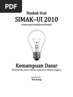 Download Naskah Soal SIMAK-UI 2010 Kemampuan Dasar by Muhammad Mukti Abadi SN194529512 doc pdf