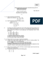 R7410301 Operations Research