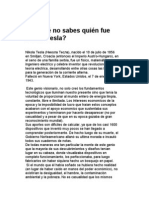 ¿Porqué No Sabes Quién Fue Tesla PDF