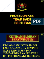 Tatacara Tidak Hadir Bertugas