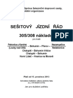 České Dráhy - Sešitový Jízdní Řád - Nákladní - ns305 - 308