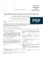 Signal Di Erentiation Through A Green's Function Approach