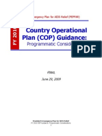 PEPFAR Country Operational Plane (COP) Guidance 2010 Programs - June 29 2009 Final