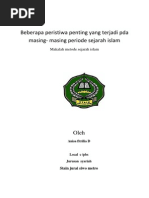 Download BEBERAPA PERISTIWA PENTING YANG TERJADI PADA MASING-MASING PERIODE SEJARAH ISLAM by Erik Pujianto SN194578426 doc pdf