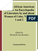 Download Beaulieu - Writing African American Women  an Encyclopedia of Literature by and About Women of Color Vols 1-2 by jeekberg SN194582268 doc pdf