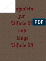 Maßtafeln Zur Pistole 08 Und Langen Pistole 08