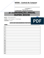 0146 Convenção - Lista de Funcionários