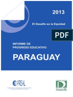Informe de Progreso Educativo PARAGUAY 2013
