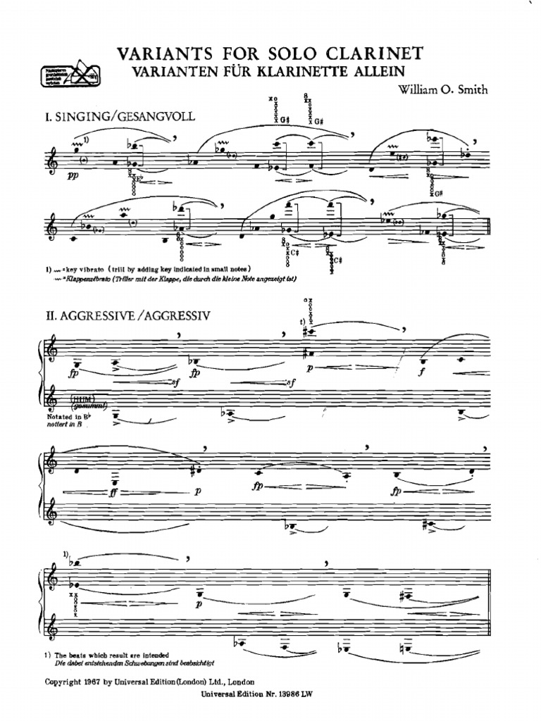 Variants for Solo William O Smith