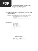 Download Makalah Penyelenggaraan Pemerintah Yang Tidak Trans Par An by tonny wicakshana SN19464989 doc pdf