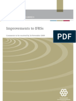 Improvements To Ifrss: Exposure Draft Ed/2009/11