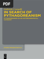 Download  in Search of Pythagoreanism Pythagoreanism as an Historiographical Category 2013 by  A SN194673251 doc pdf