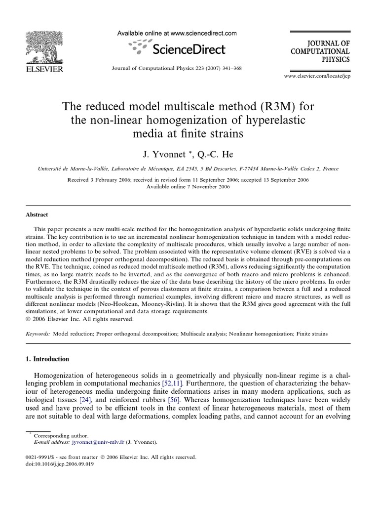 The Reduced Model Multiscale Method (R3M) For The Non-Linear ...