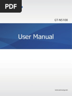 Samsung Note 8 GT-N5100 User Manual