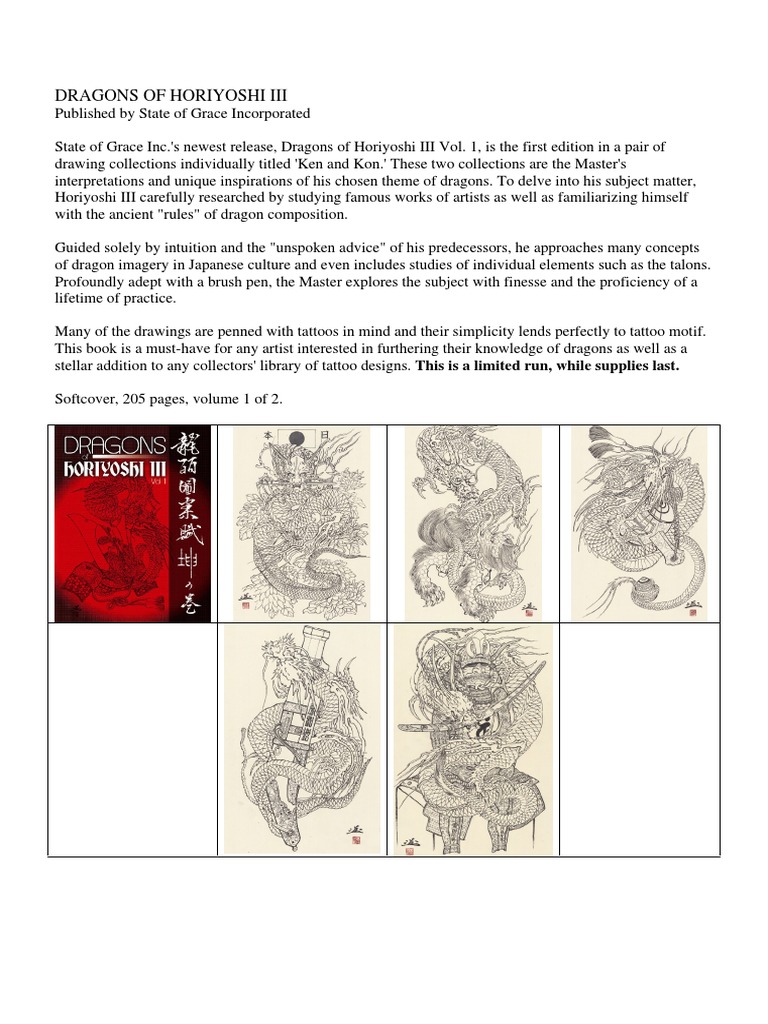 Dragons of Horiyoshi III Vol. 1 | PDF | General Fiction