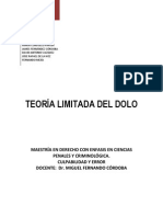 Teoria Limitada Del Dolo