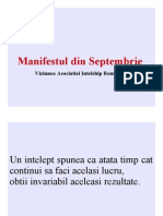 Manifestul Din Septembrie - AIR -  Asociatia Intelship Romania