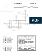 Science 8: Chemical Alphabet 5: DIRECTIONS: Identify The Elements