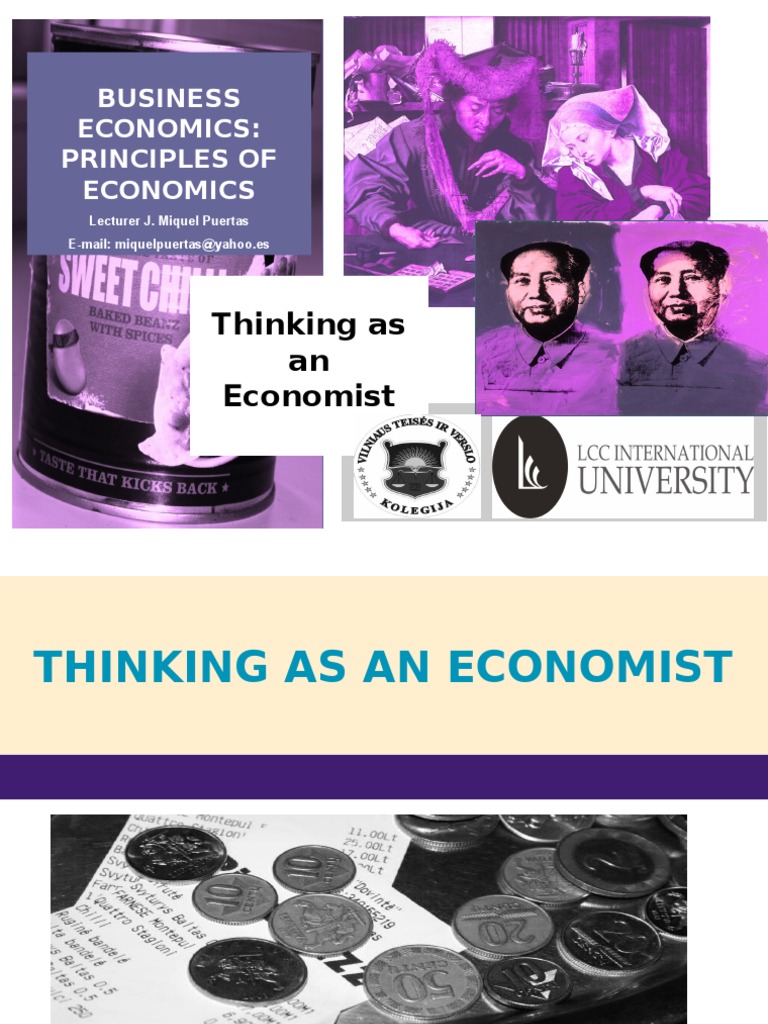 Thinking As An Economist: Business Economics: Principles of Economics ...