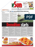 TheSun 2009-09-04 Page01 Demolition Starts