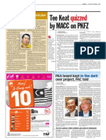 TheSun 2009-09-04 Page02 Tee Keat Quizzed by Macc On PKFZ