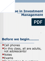 Course in Investment Management