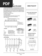 Quad 2-Input Multiplexer SN54/74LS157: Low Power Schottky