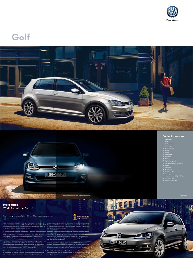 VW 7 Brochure | PDF | Seat Belt | Headlamp