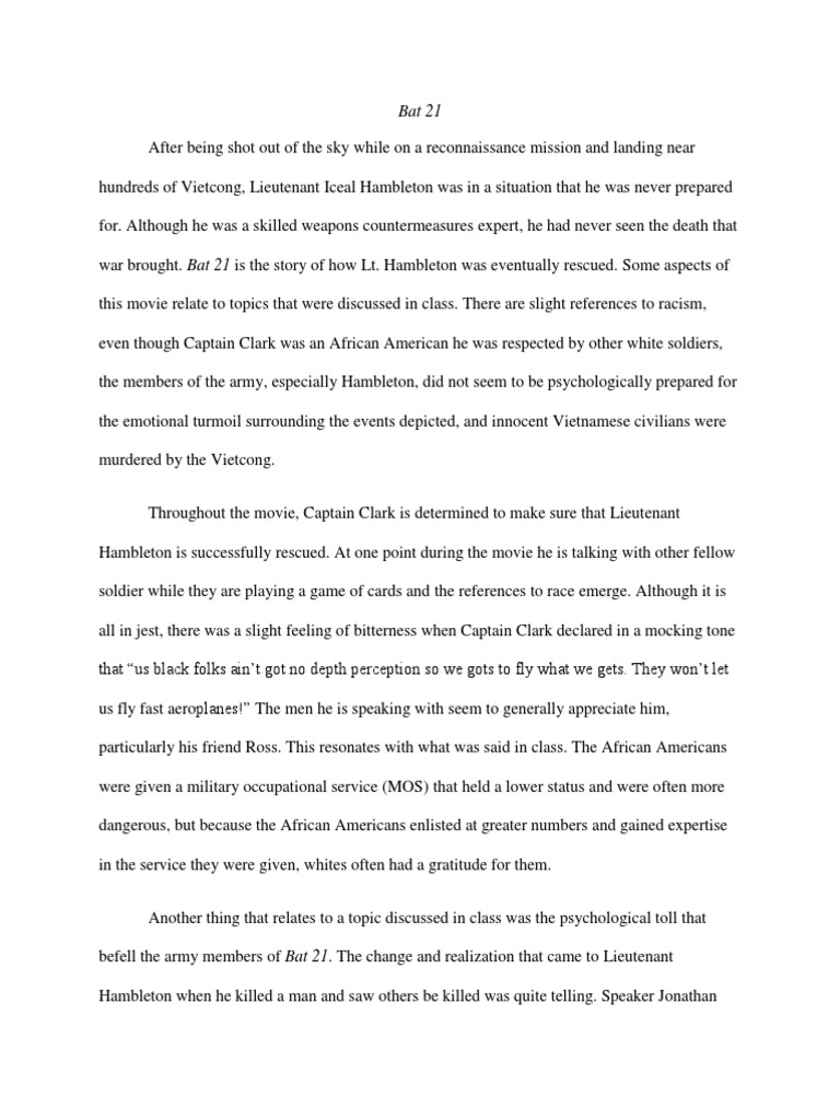 Bat 21 and The Vietnam War PDF Vietnam War Viet Cong