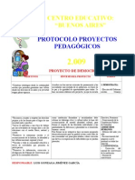 PROTOCOLO PROYECTOS PEDAGÓGICOS