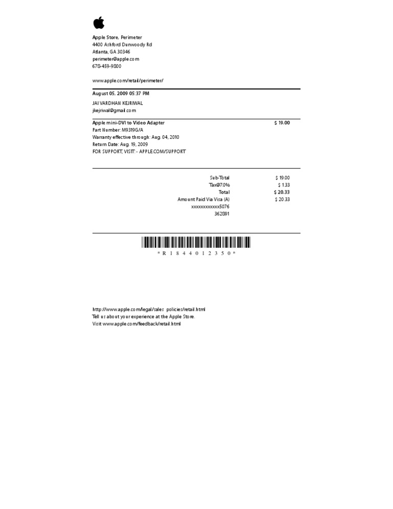 Apple Store, Perimeter PDF